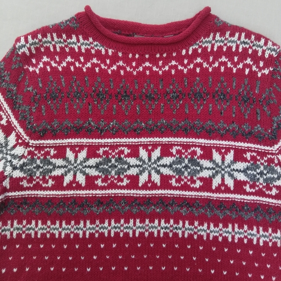 Cozy Red Holiday Sweater - Picture 4 of 8